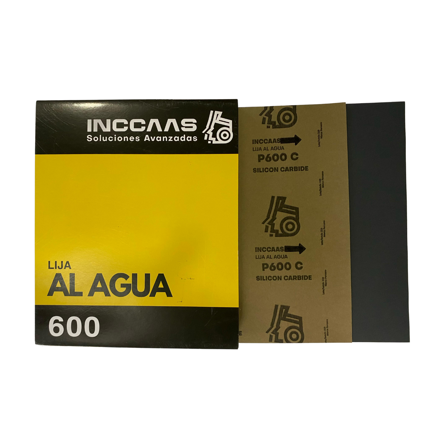 LIJA AL AGUA INCCAAS P600 PAQUETE 100 HOJAS