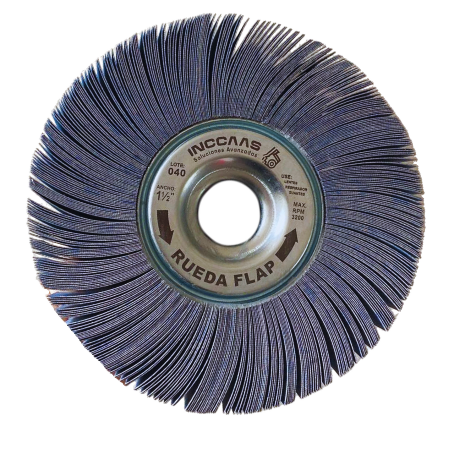 RUEDA FLAP INCCAAS BLUE 320J 6"x1.1/2"x1" CAJA DE 5 UND.