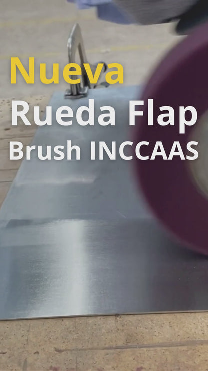 RUEDA FLAP BRUSH GUINDA INCCAAS  6"x1.1/2"x1"